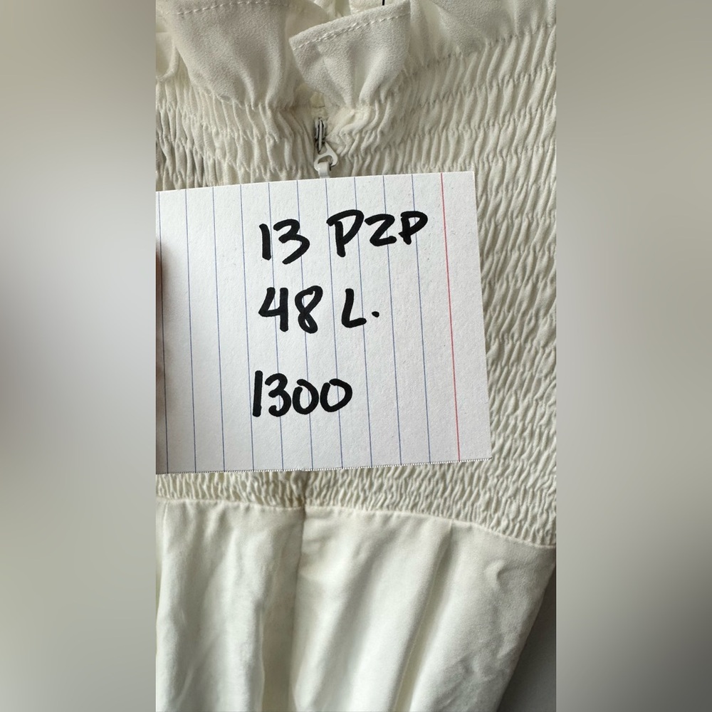 House of CB “Carmella” White Shirred Midi Dress, Size XS |1300 - Picture 2 of 7